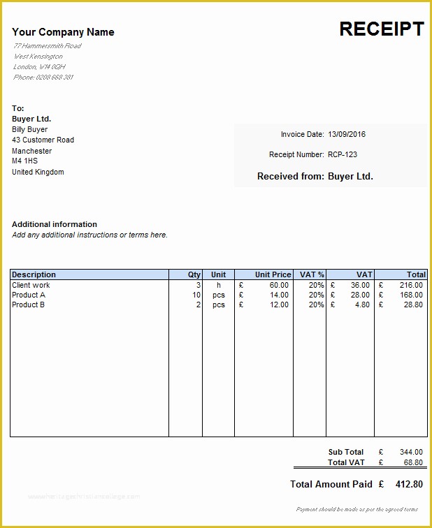 Receipt for Services Template Free Of Simple Receipt Template