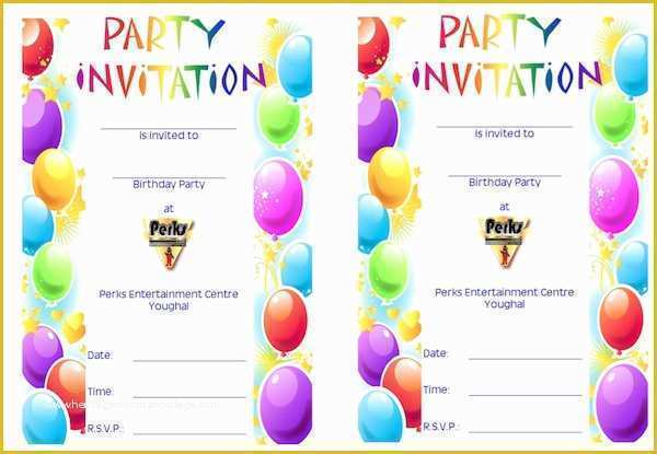 Reception Invitation Templates Free Download Of 43 Free Birthday Party Invitation Templates Free