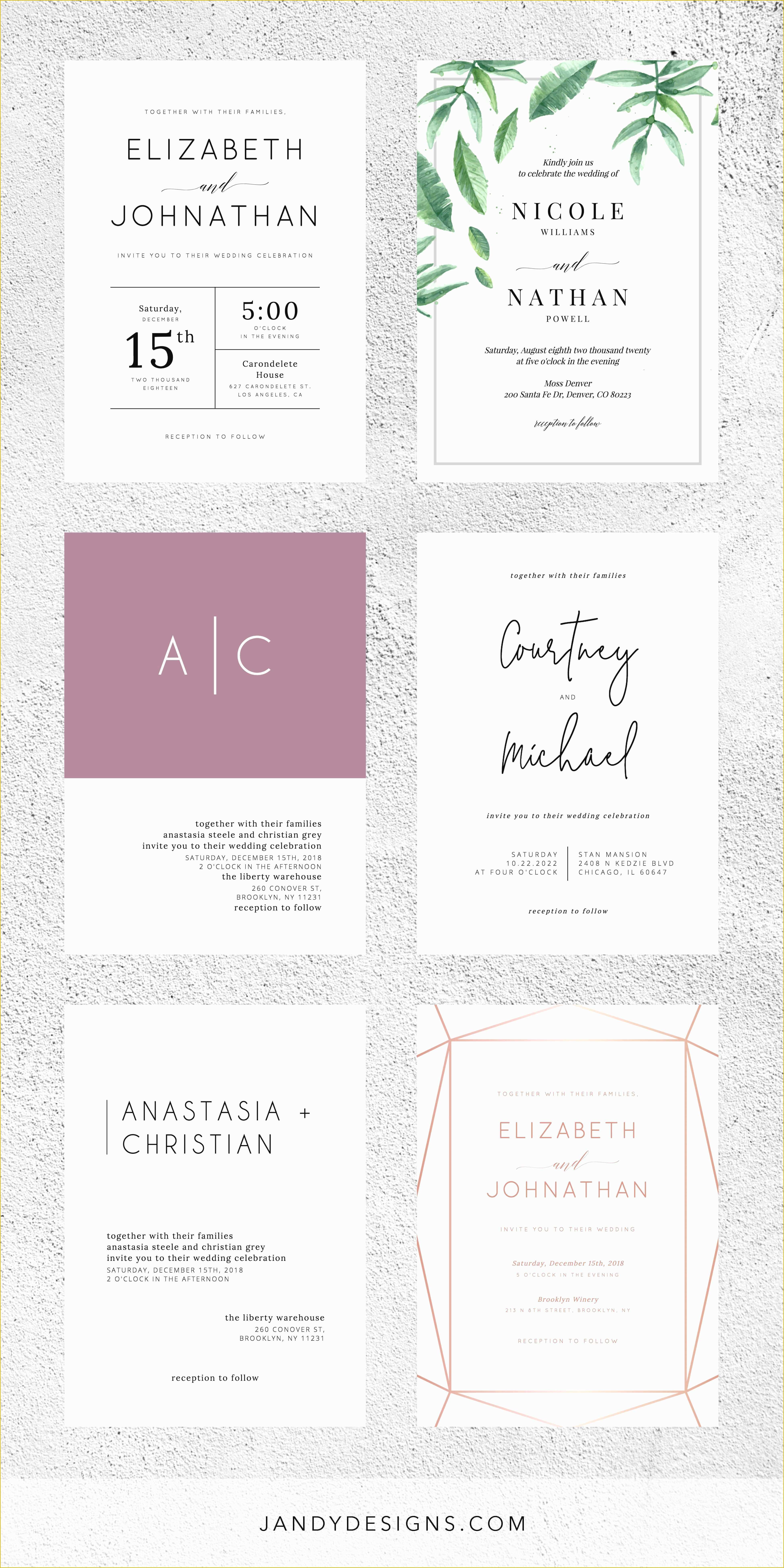 Reception Invitation Templates Free Download Of Unique Wedding Invitation Templates Free Download