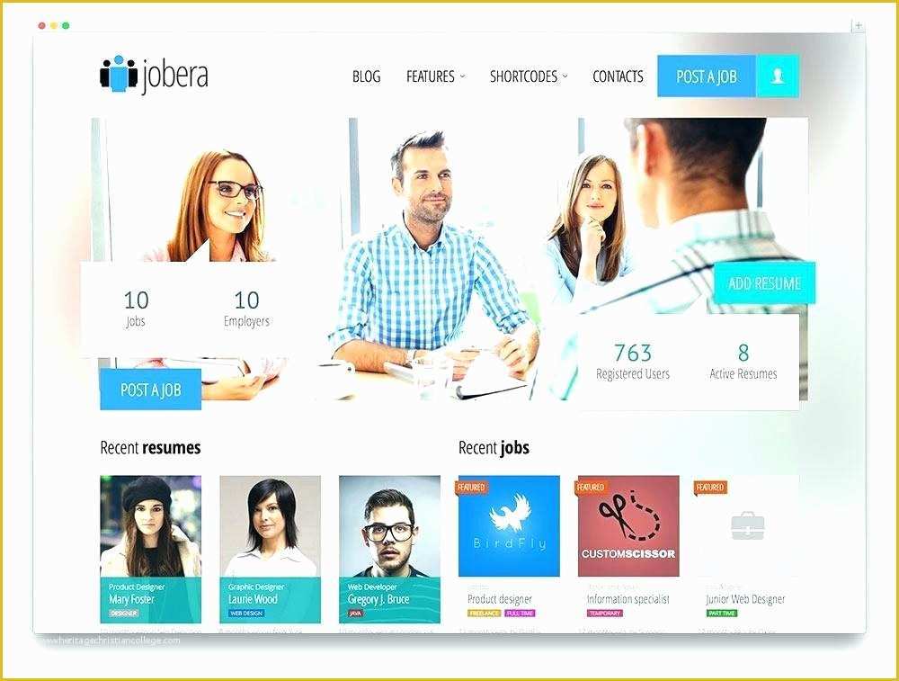 Recruitment Agency Website Template Free Of Job Board Website Template – Klonowski