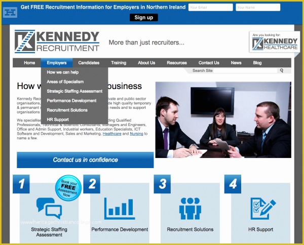 Recruitment Agency Website Template Free Of Website Design