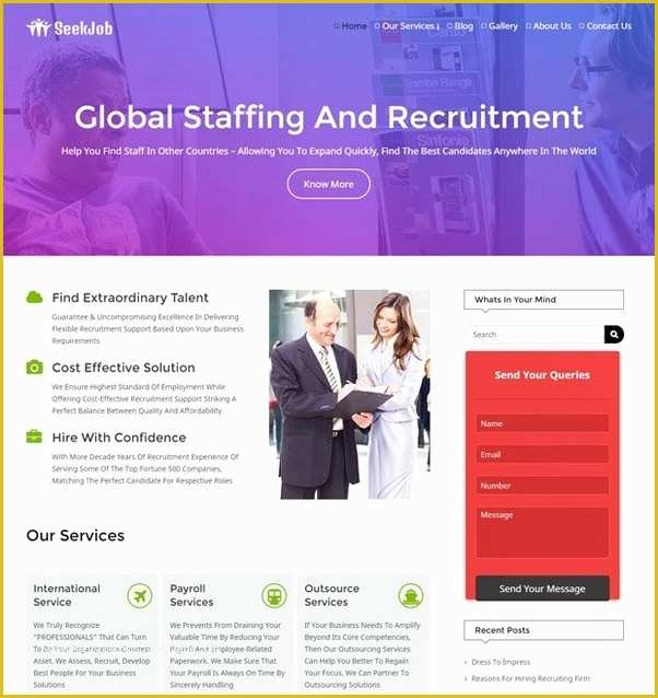 Recruitment Agency Website Template Free Of What are the Best Wordpress themes for A Consulting Hr