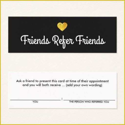 Refer A Friend Card Template Free Of 295 Melhores Imagens De Manicurist Business Cards No