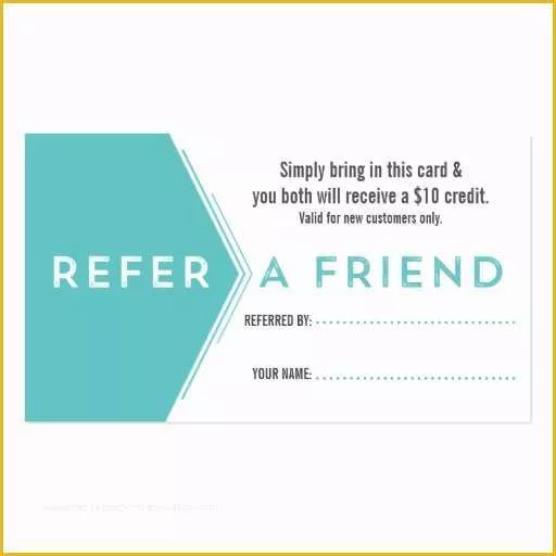 Refer A Friend Card Template Free Of Fitness Trainer Referral Business Card