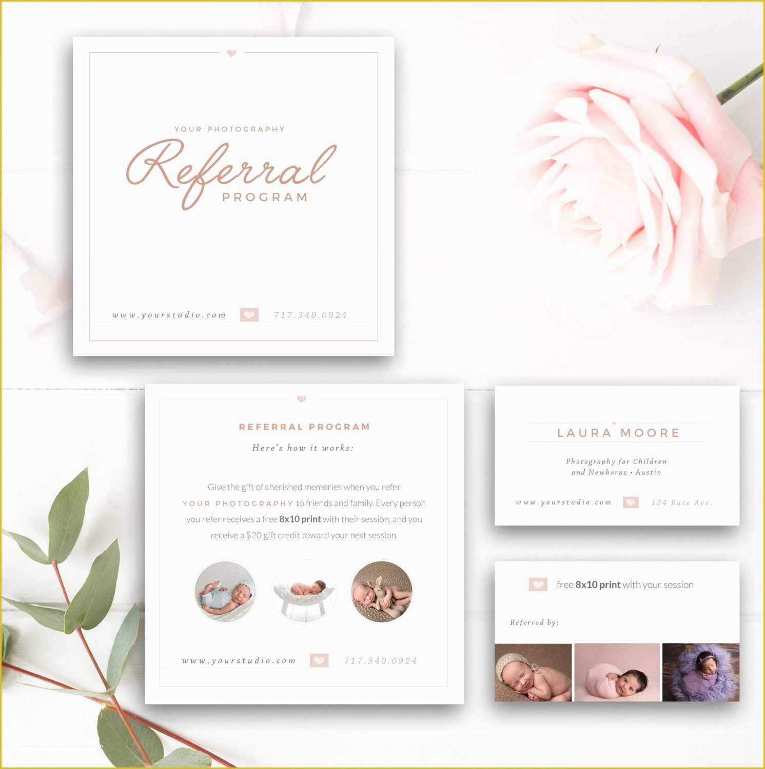 Refer A Friend Card Template Free Of Graphy Referral Card Shop Template Referral