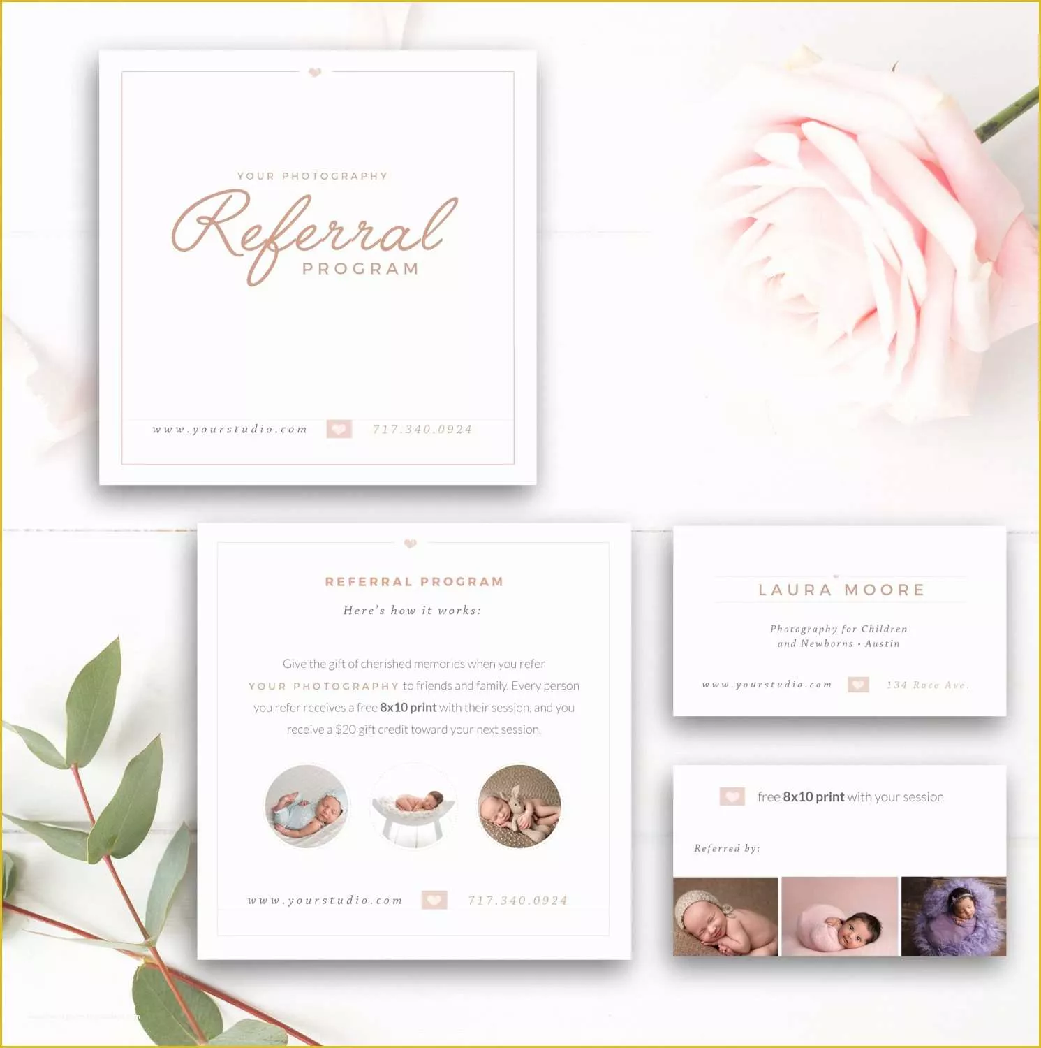 Refer A Friend Card Template Free Of Graphy Referral Card Shop Template Referral