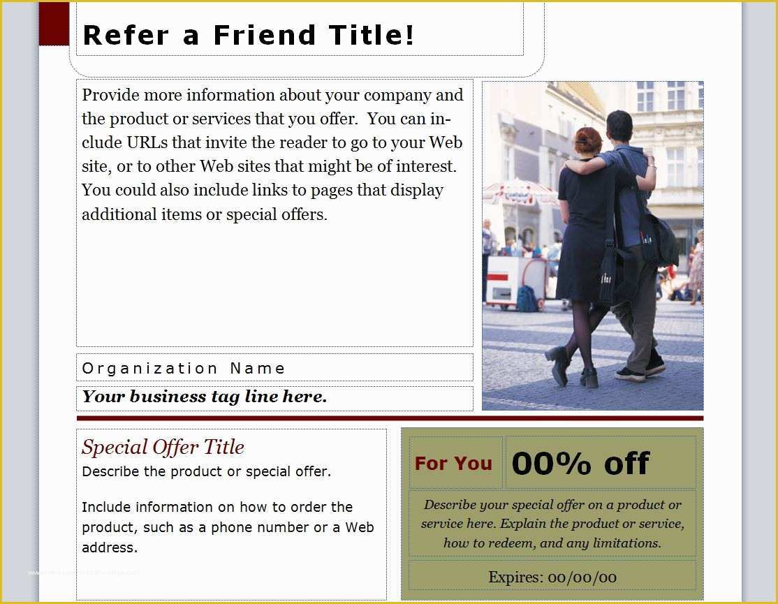 Refer A Friend Card Template Free Of Refer A Friend Coupon
