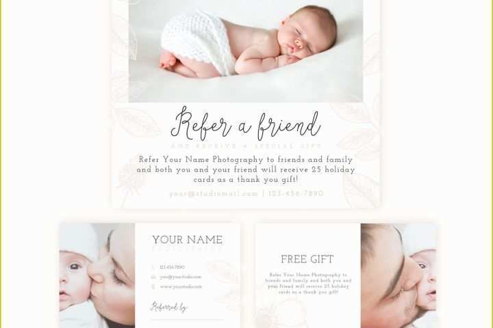 Refer A Friend Card Template Free Of Refer A Friend Graphy Template