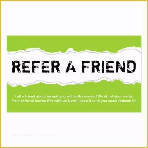 Refer A Friend Card Template Free Of Refer A Friend Page Rip Color Customizable Double Sided