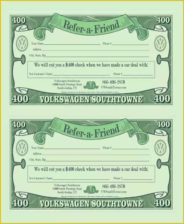 Refer A Friend Card Template Free Of Sample Referral Coupon Template 9 Download In Pdf Psd