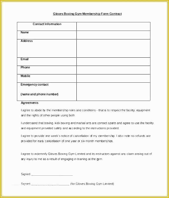Registration form Template Word Free Download Of Club Registration form Template Word Club Registration