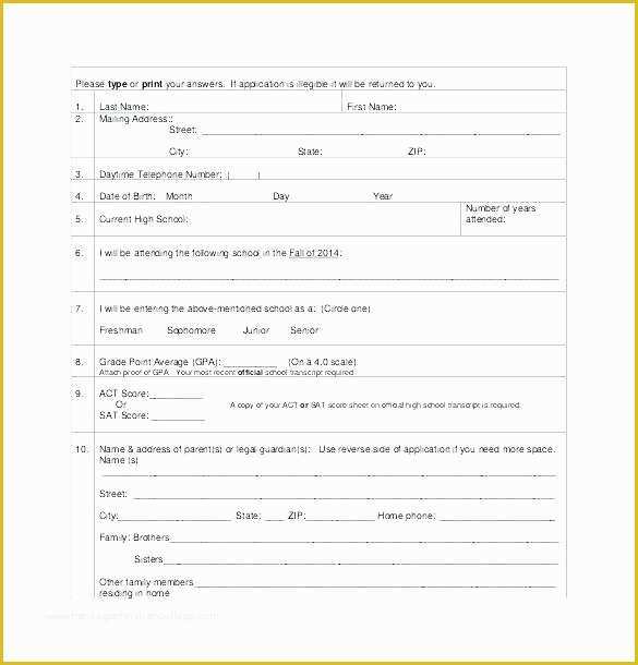 Registration form Template Word Free Download Of Student Registration form Template College Application