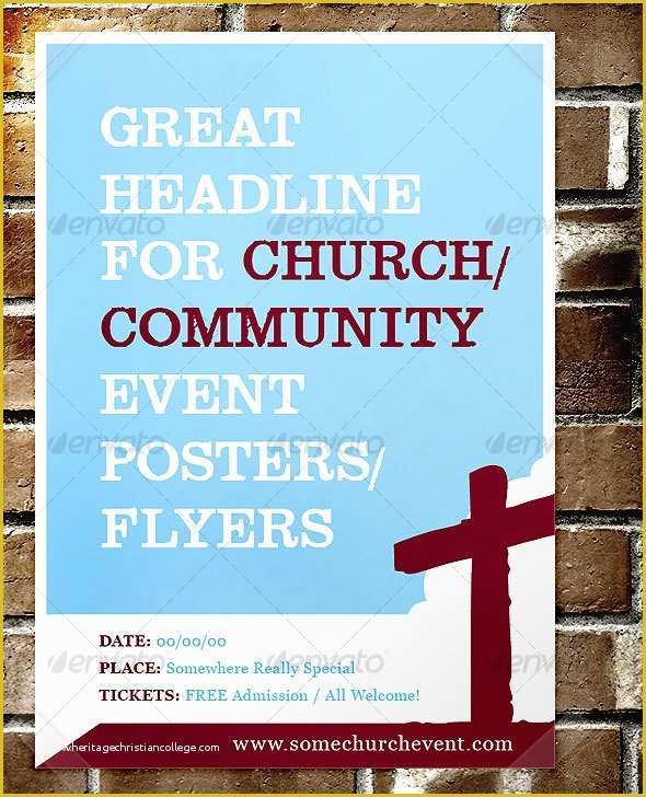 Religious Flyer Templates Free Of Christian Flyer Templates Invitation Template