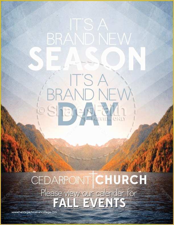 Religious Flyer Templates Free Of New Season Flyer Template for Church