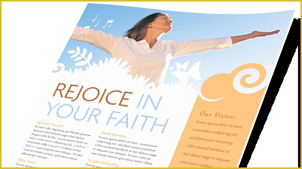 Religious Flyer Templates Free Of Religious &amp; organizations Brochures &amp; Flyers Word