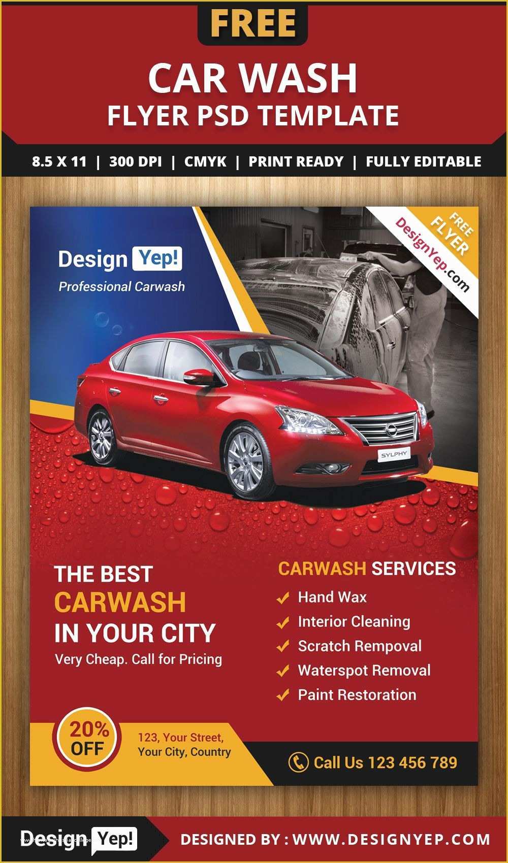 Remodeling Flyer Templates Free Of Free Car Wash Flyer Psd Template 3232 Designyep