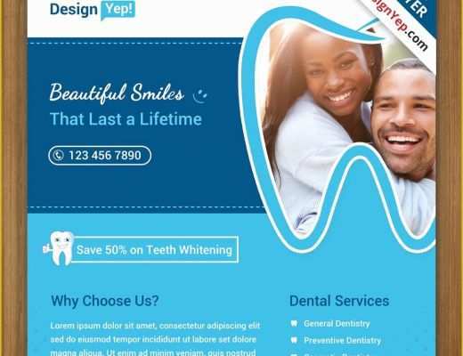 Remodeling Flyer Templates Free Of Free Dental Flyer Psd Template 1414 Designyep