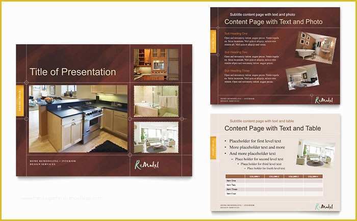 Remodeling Flyer Templates Free Of Home Remodeling Powerpoint Presentation Template Design