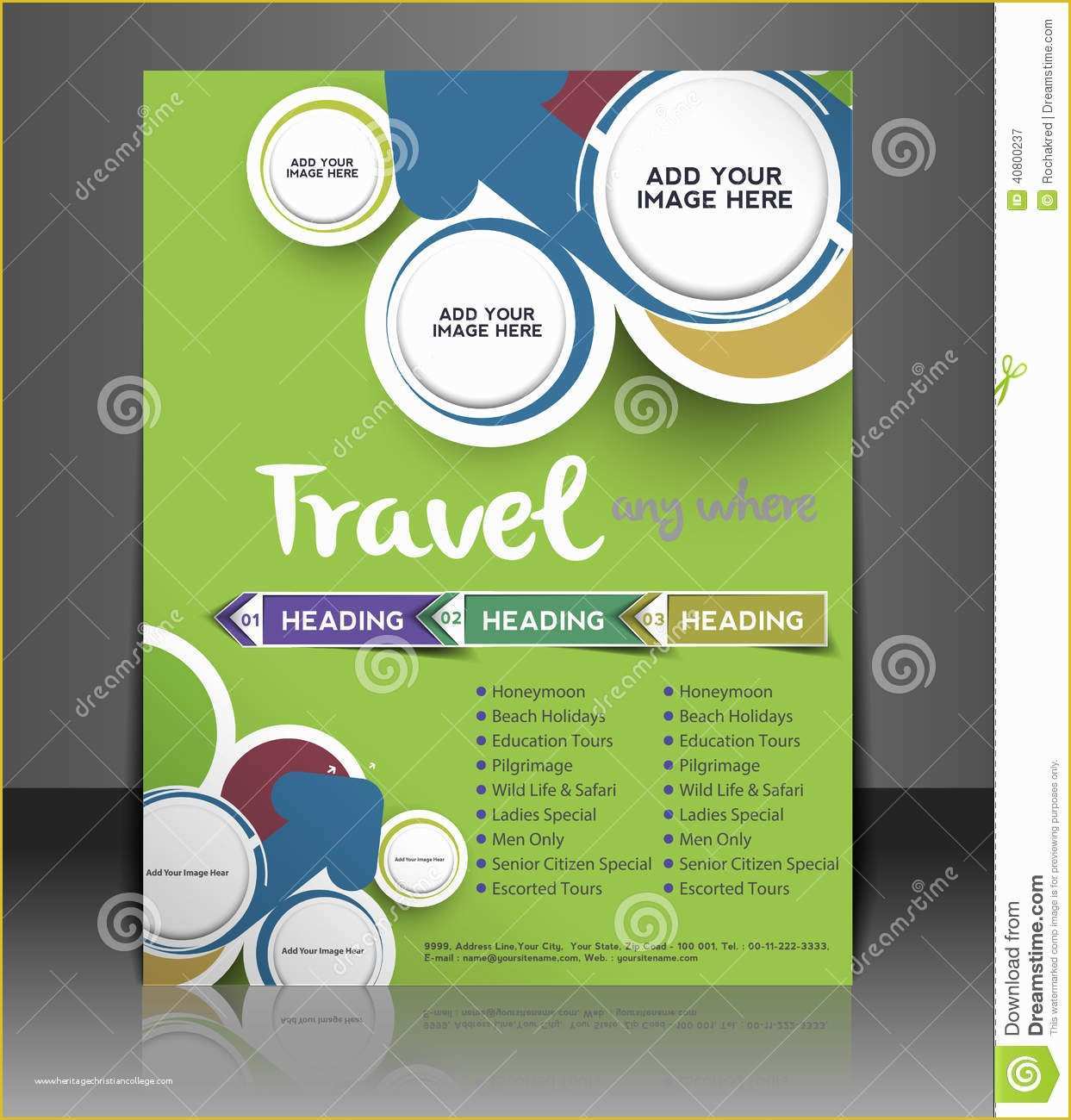 Remodeling Flyer Templates Free Of Travel Center Flyer Design Stock Vector Image