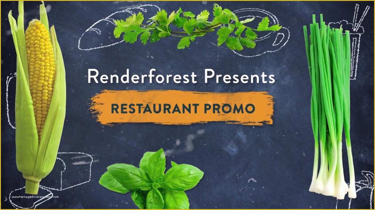 Renderforest Free Templates Of Line Free Restaurant Promo Video Template