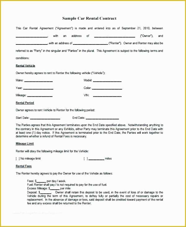 Rent to Own Lease Agreement Template Free Of Car Hire Contract Template Uk – asrefo