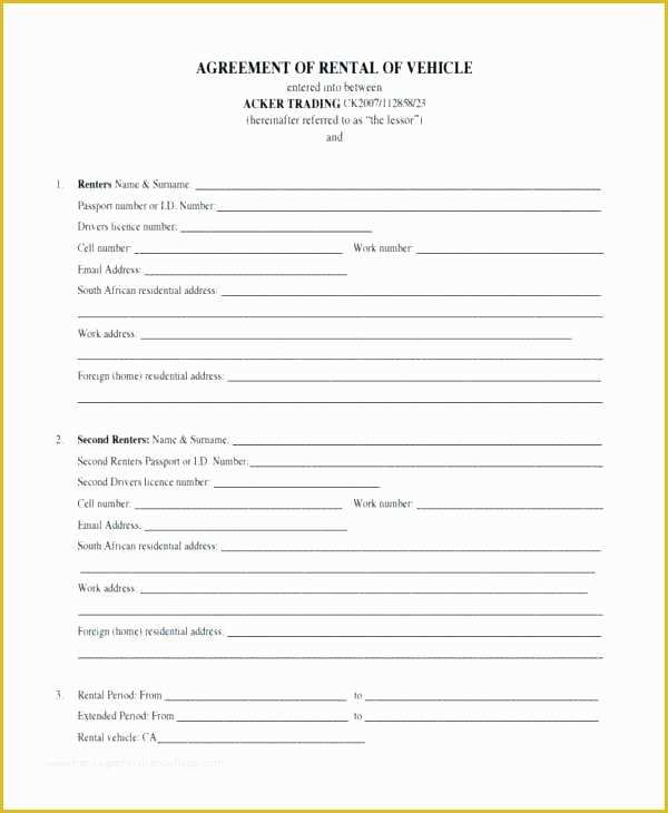 Rent to Own Lease Agreement Template Free Of Rent to Own Agreement Template Real Estate Contract Rental