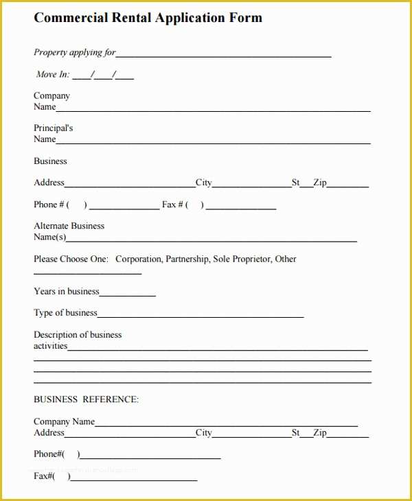 Rental Credit Application Template Free Of Free Rental Credit Application form Template