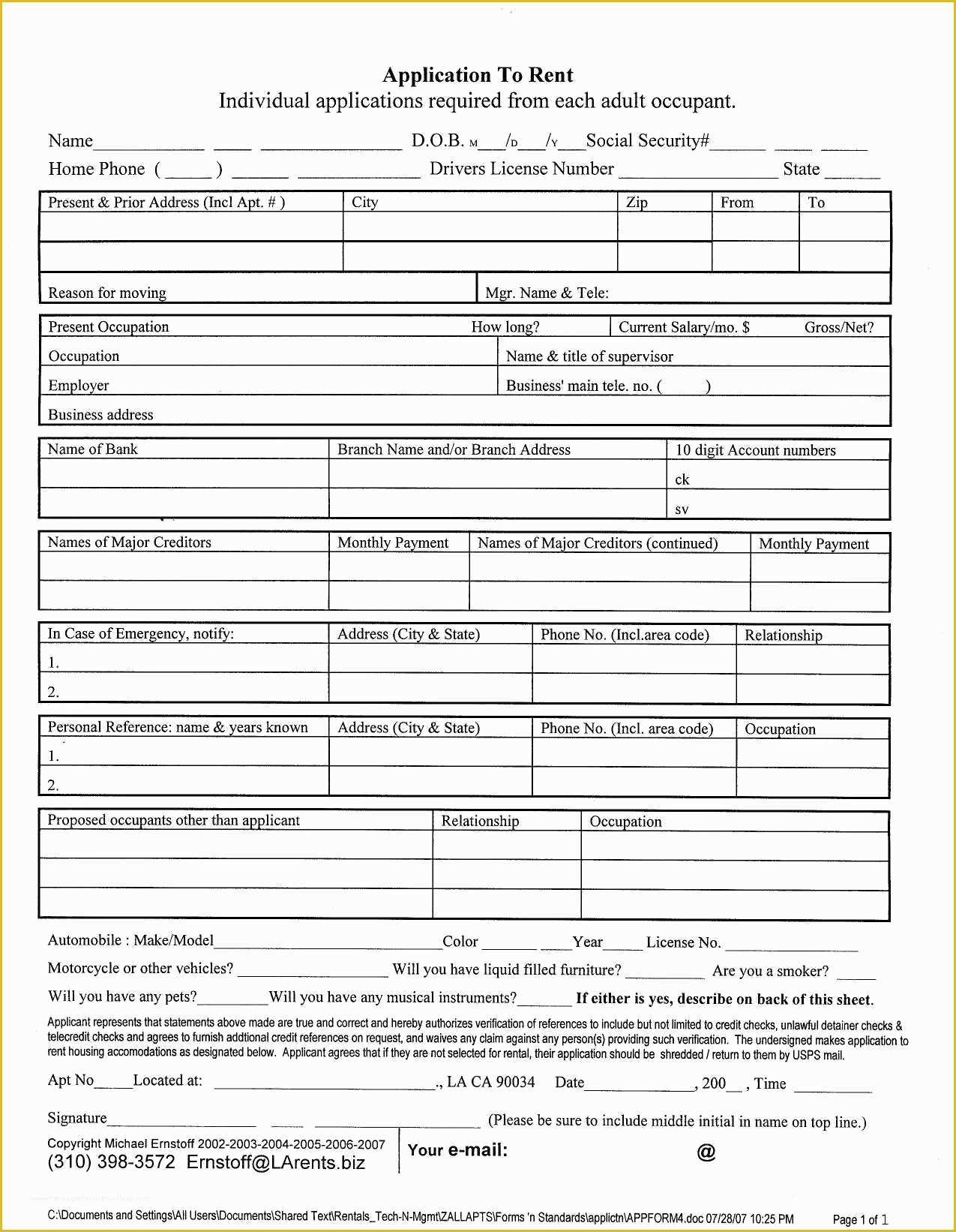 Rental Credit Application Template Free Of Free Rental Credit Application form Template