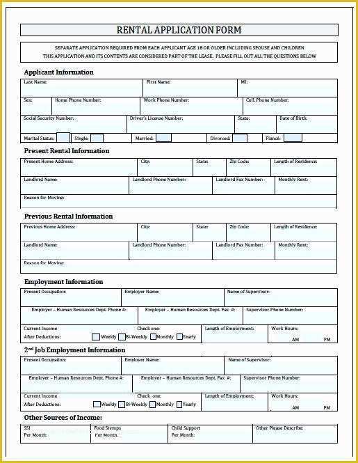 Rental Credit Application Template Free Of Generic Credit Application form Printable Blank – Yakult