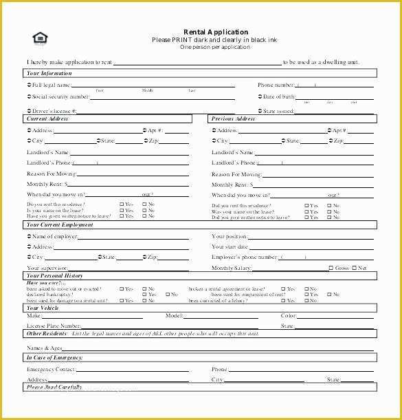 Rental Credit Application Template Free Of Tenant Credit Check Application form Generic Rental Word
