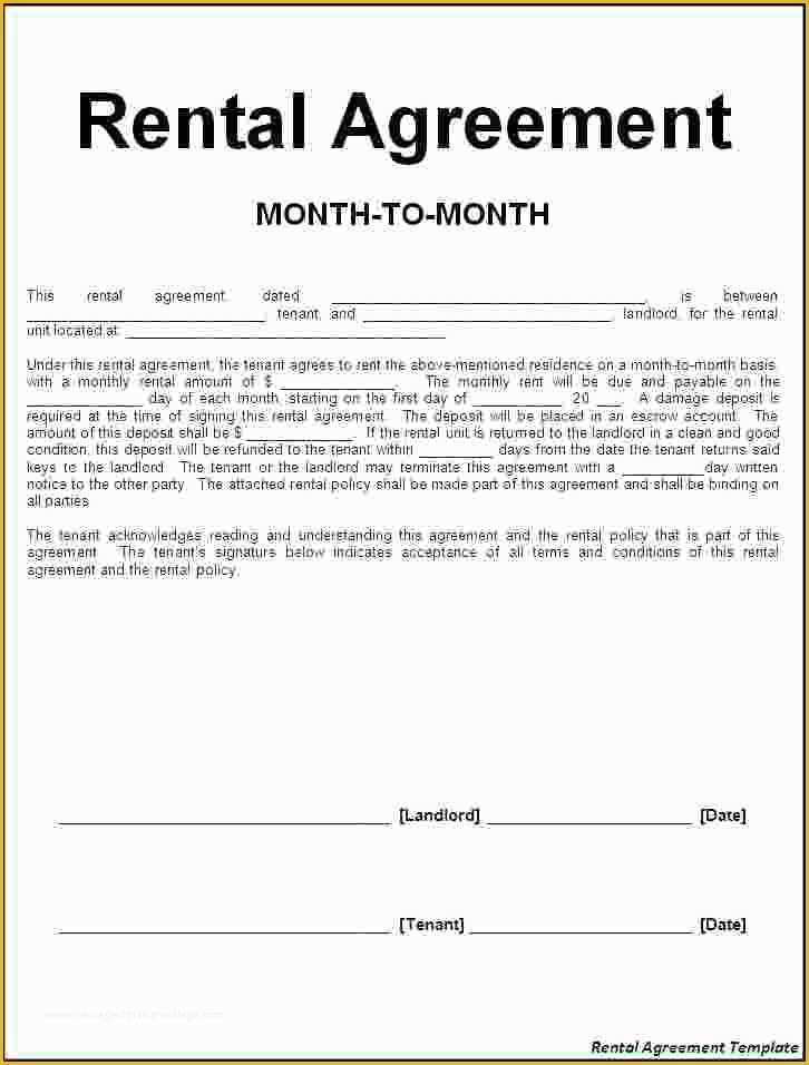 Rental House Contract Template Free Of 3 House Rental Agreement
