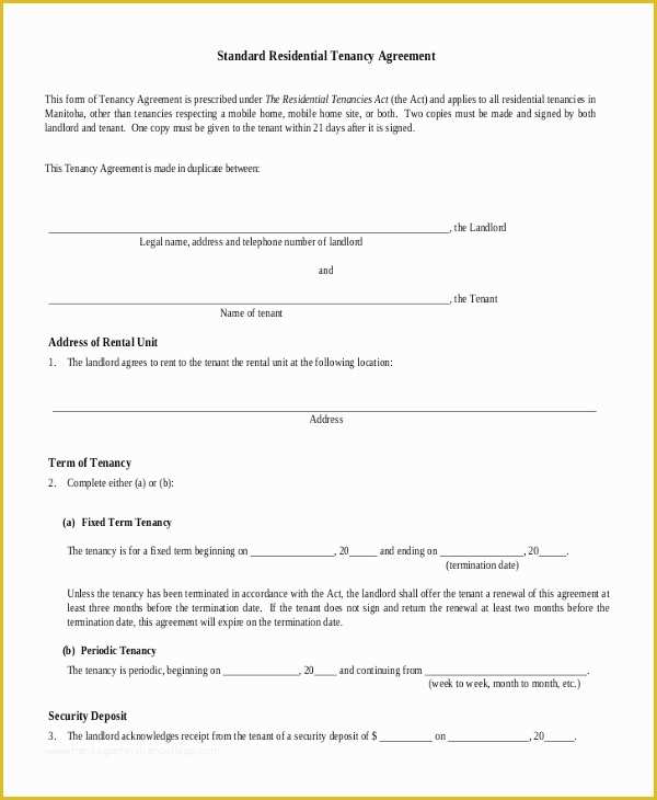 Rental House Contract Template Free Of House Rental Agreement 10 Word Pdf Documents Download
