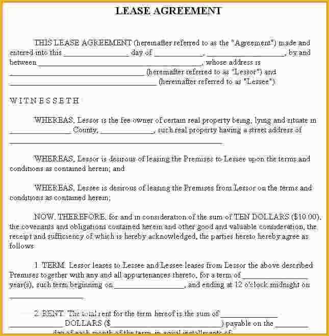 Rental House Contract Template Free Of Lease Agreement for Rental House