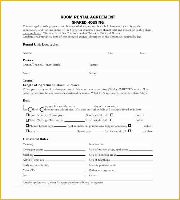 Rental House Contract Template Free Of Rental Agreement Template – 20 Free Word Excel Pdf