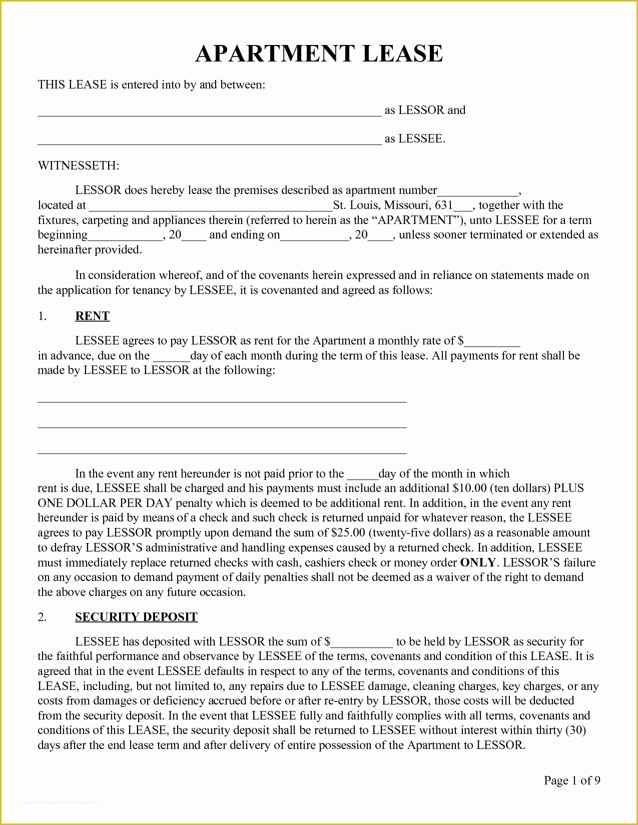 Rental Lease Agreement Template Free Of Apartment Sublease Agreement Template Invitation