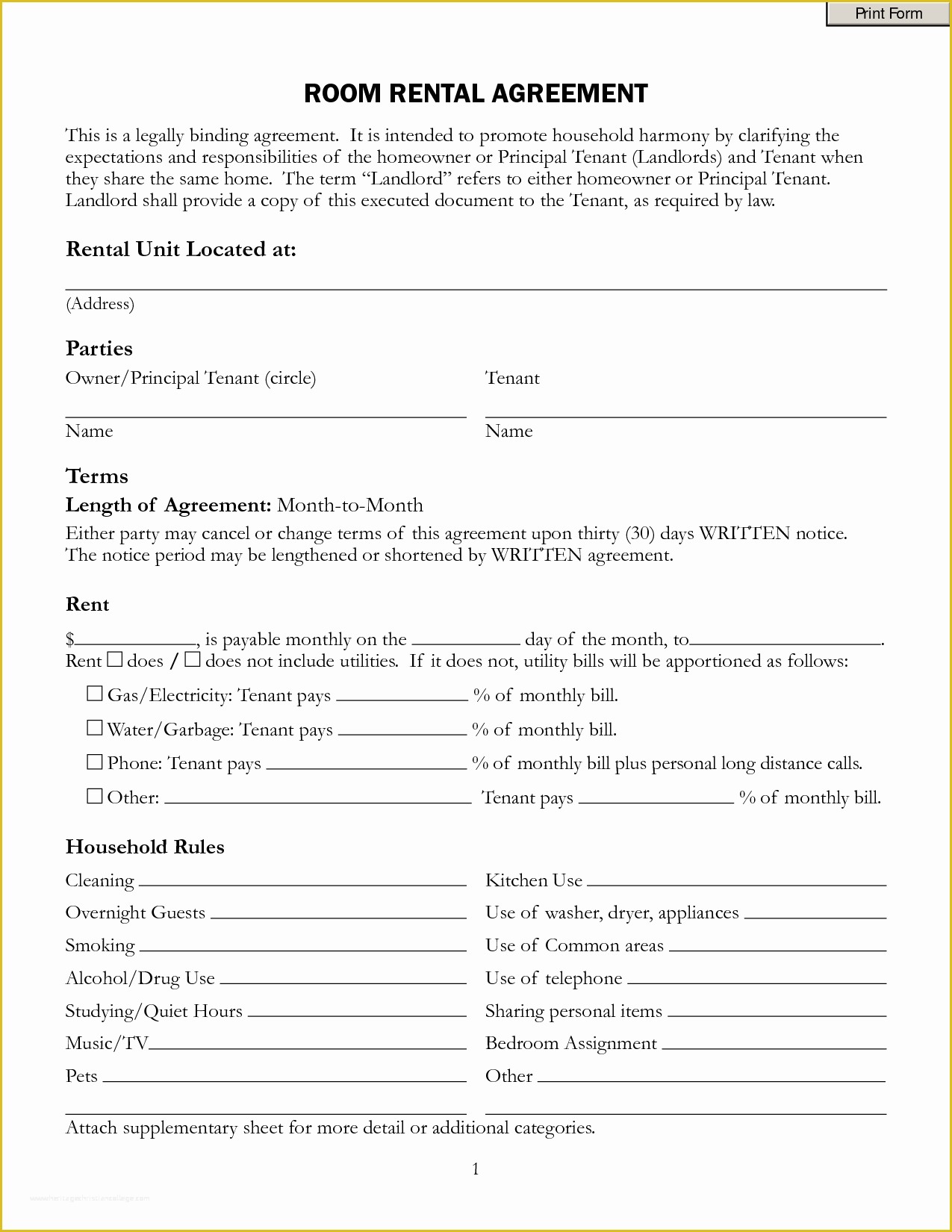 Rental Lease Agreement Template Free Of top 5 Resources to Get Free Rental Agreement Templates