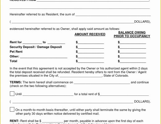 Rental Template Free Of 5 House Rental Agreement Template