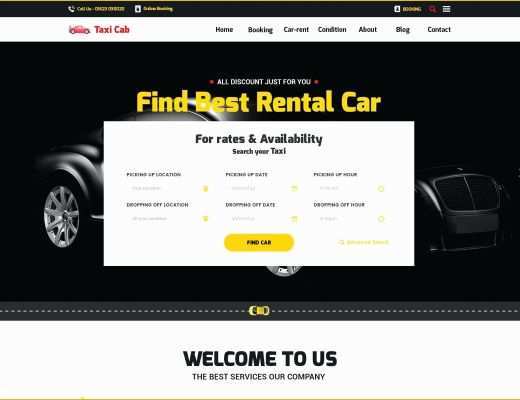 Rental Website Template Free Of Car Rental Template Car Rental Responsive Website Template