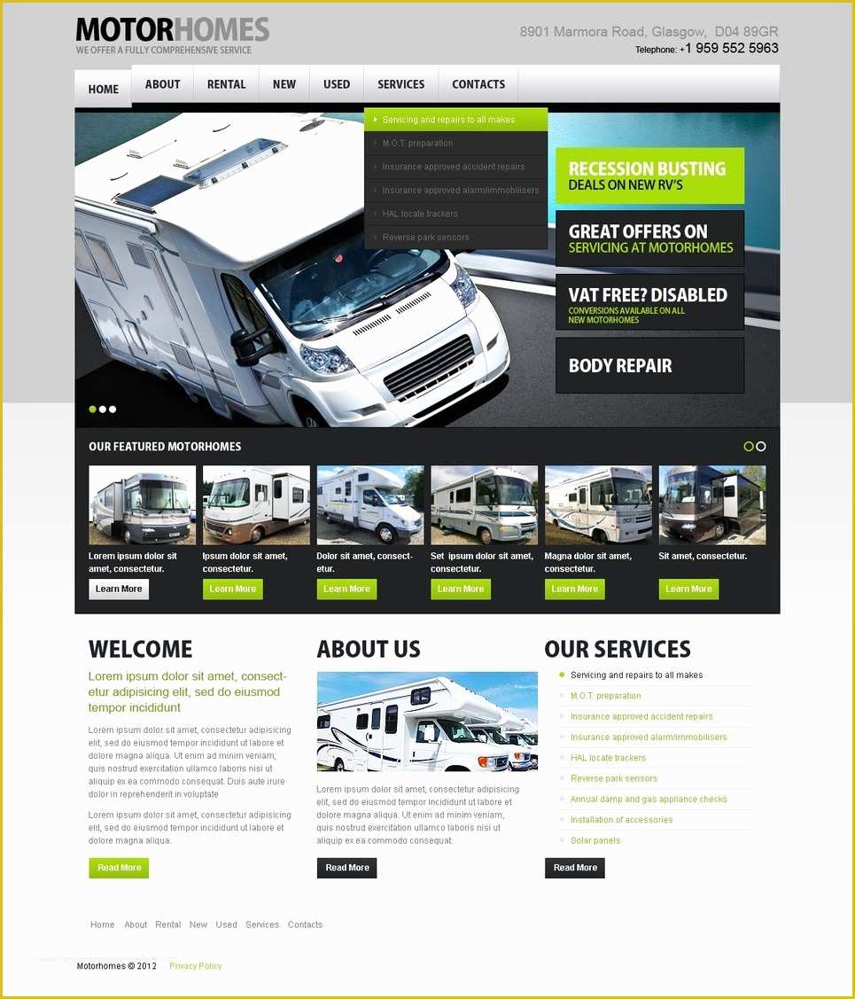 Rental Website Template Free Of Car Rental Website Template