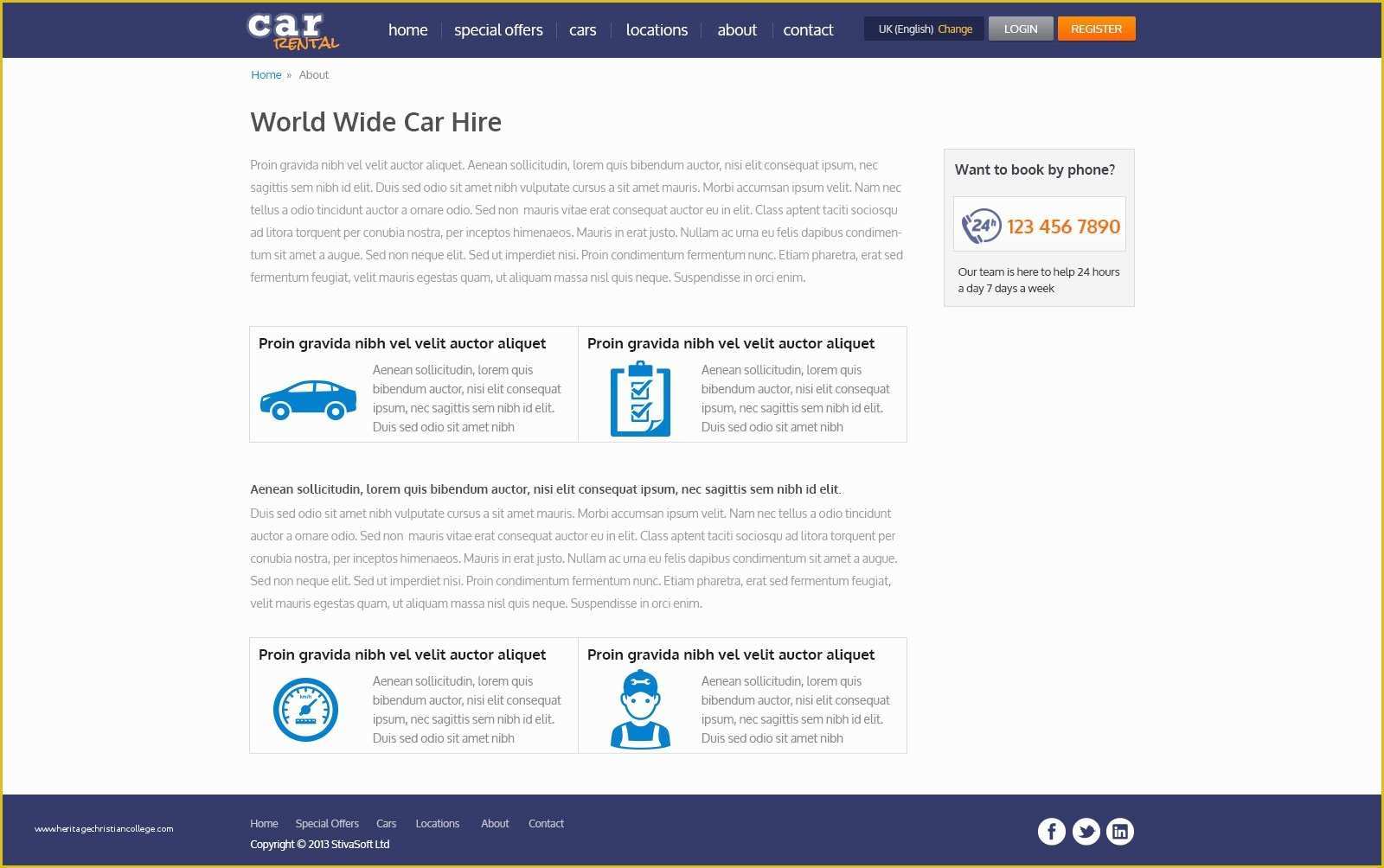 Rental Website Template Free Of Free Car Rental Template