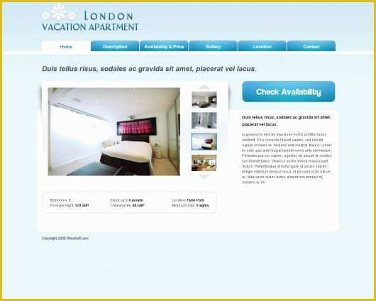 Rental Website Template Free Of Free Vacation Rental Template 9