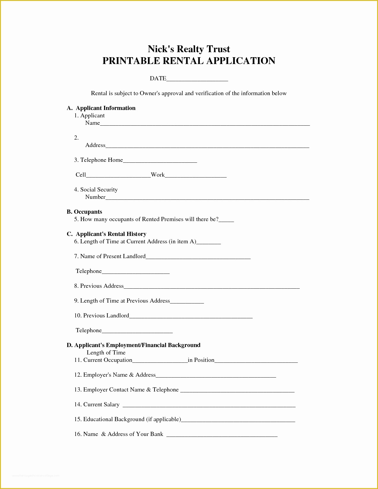 Renting Contract Template Free Of 12 Best Basic Rental Agreement Blank form Free