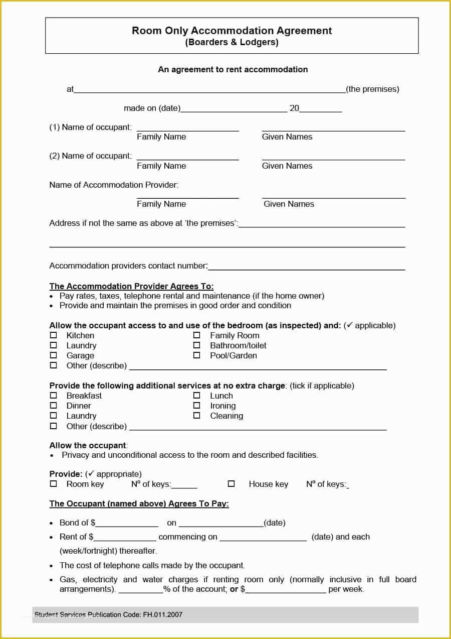 Renting Contract Template Free Of 39 Simple Room Rental Agreement Templates Template Archive