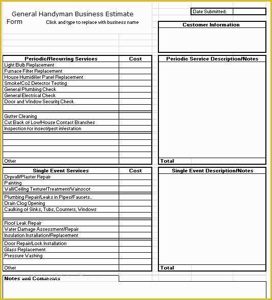 Repair Estimate form Template Free Of 12 Free Sample Home Repair Estimate Templates Printable