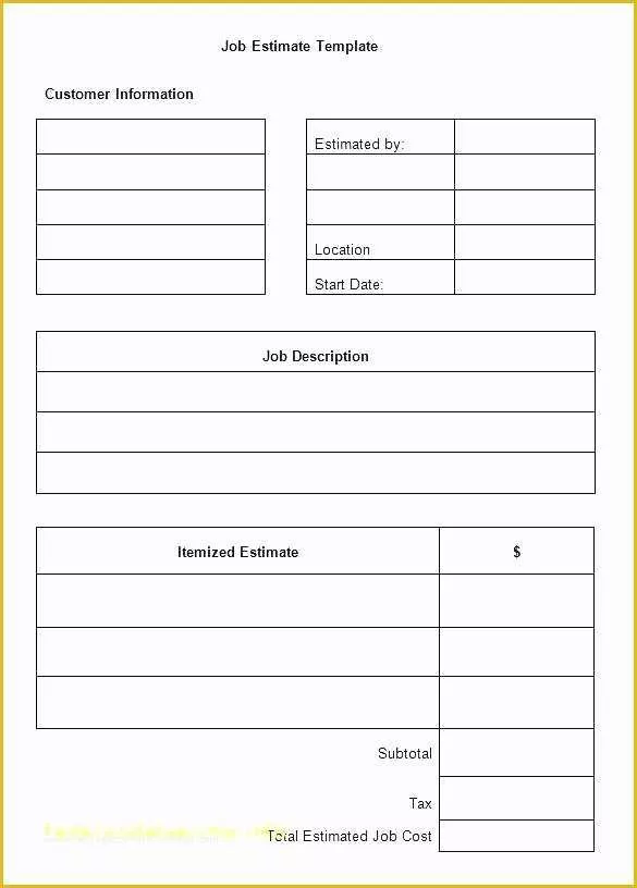 Repair Estimate form Template Free Of Auto Body Estimate Sheet Template Repair form – Btcromania