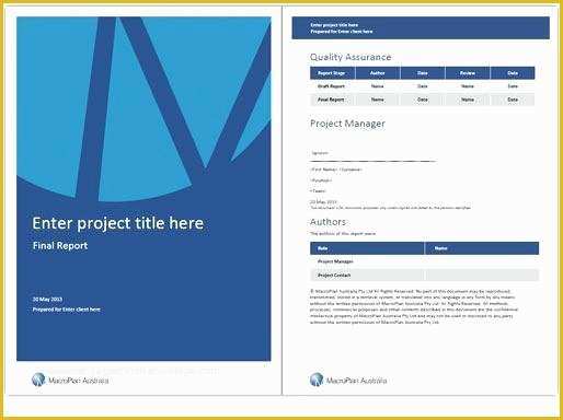 Report Cover Page Template Microsoft Word Free Download Of Project Front Page Design Free Download Inside Regarding