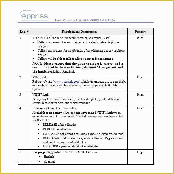 Requirements Gathering Template Excel Free Of 3 Quality Requirements Gathering Templates