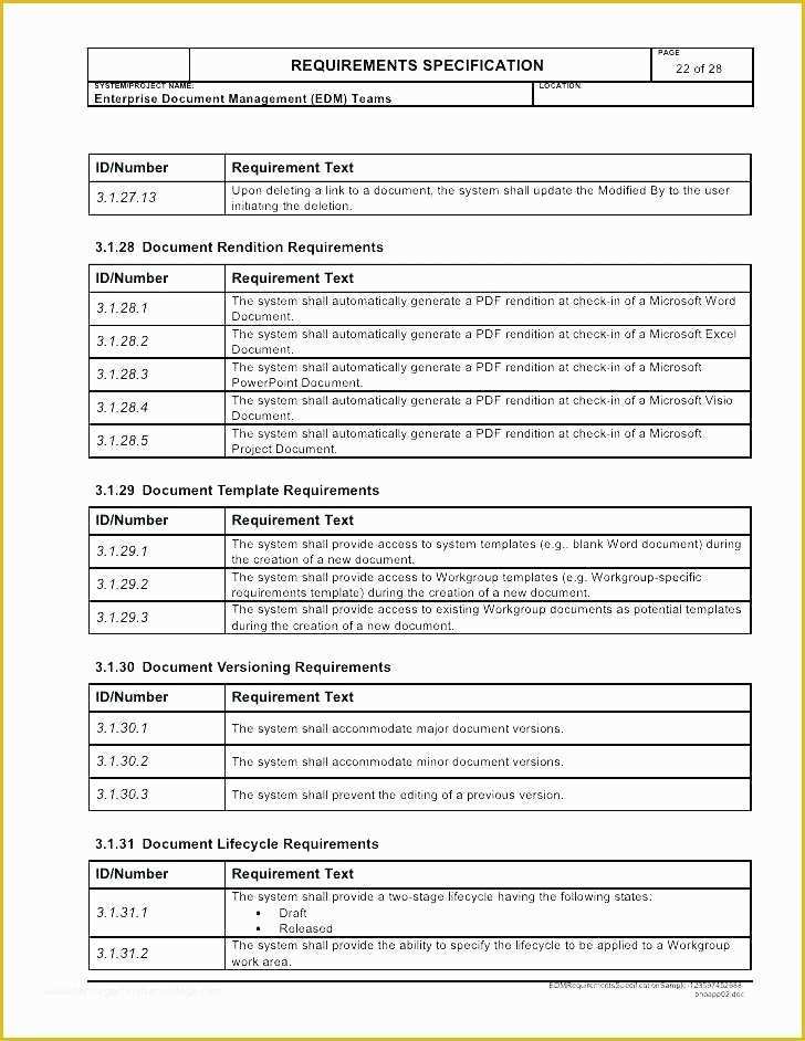 Requirements Gathering Template Excel Free Of System Requirements Template Excel