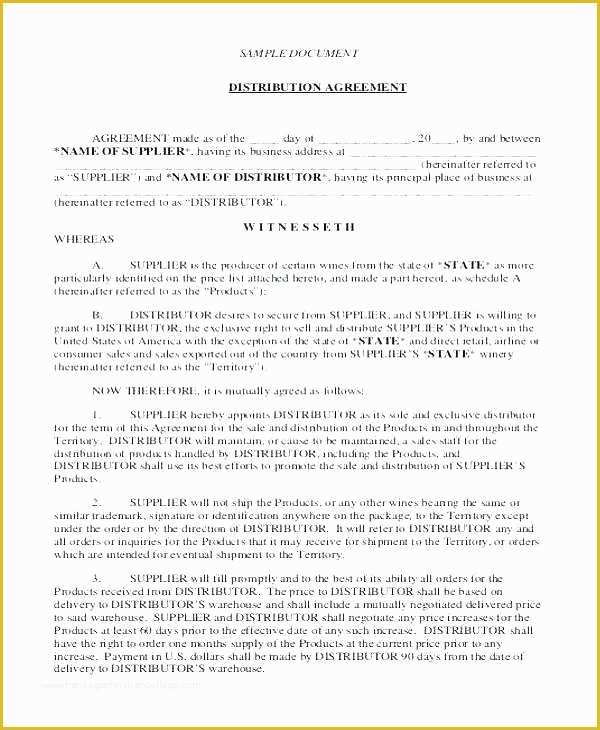 Reseller Agreement Template Free Download Of Awesome Reseller Agreement Template Free Download