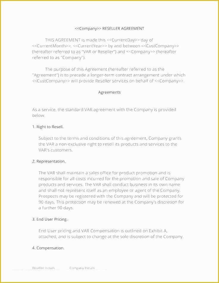 Reseller Agreement Template Free Download Of Business associate Agreement Template Word Sample Medium